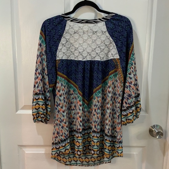 Anthropologie Fig & Flower Boho Peasant Top Plus Size 2X - Picture 6 of 11